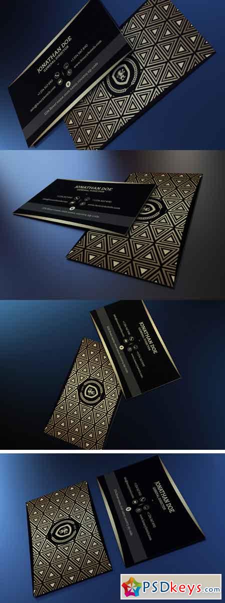 Gold and Black business card #41 662420