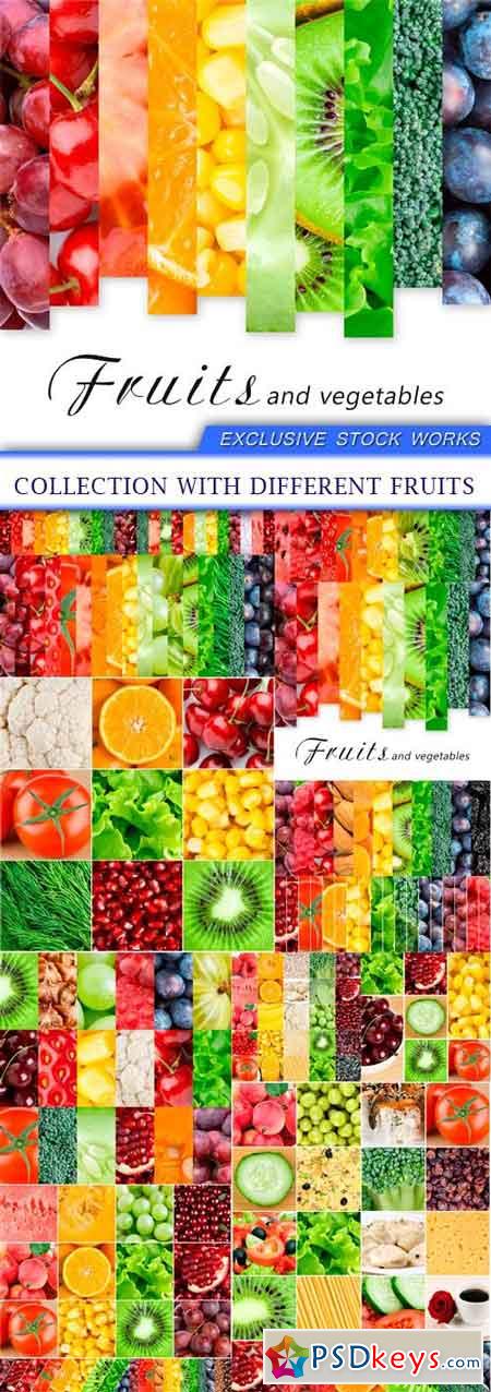 Collection with different fruits 16X JPEG