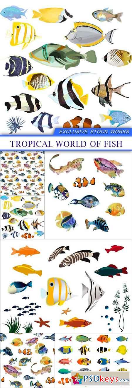 Tropical world of fish 6X EPS