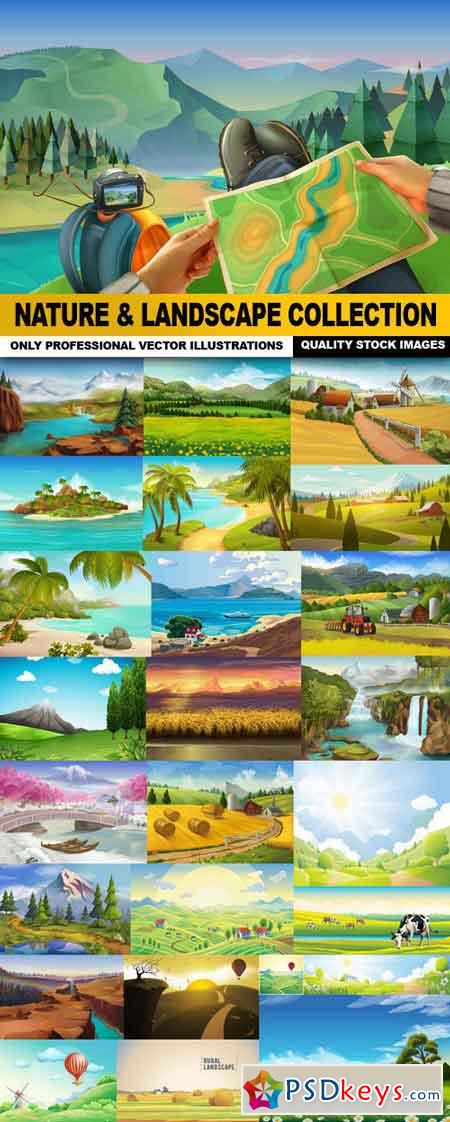 Nature & Landscape Collection - 26 Vector