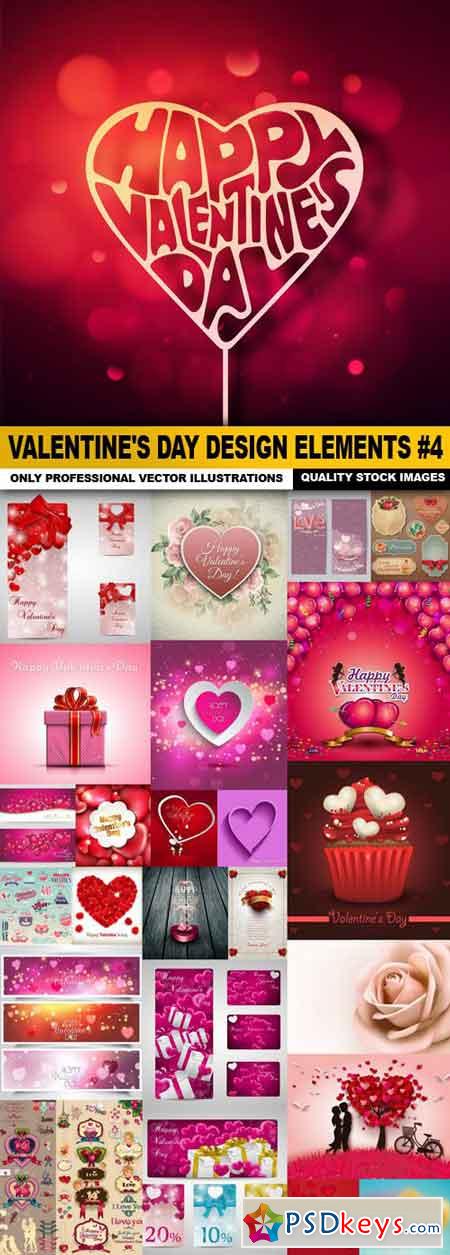 Valentine's Day Design Elements #4 - 25 Vector
