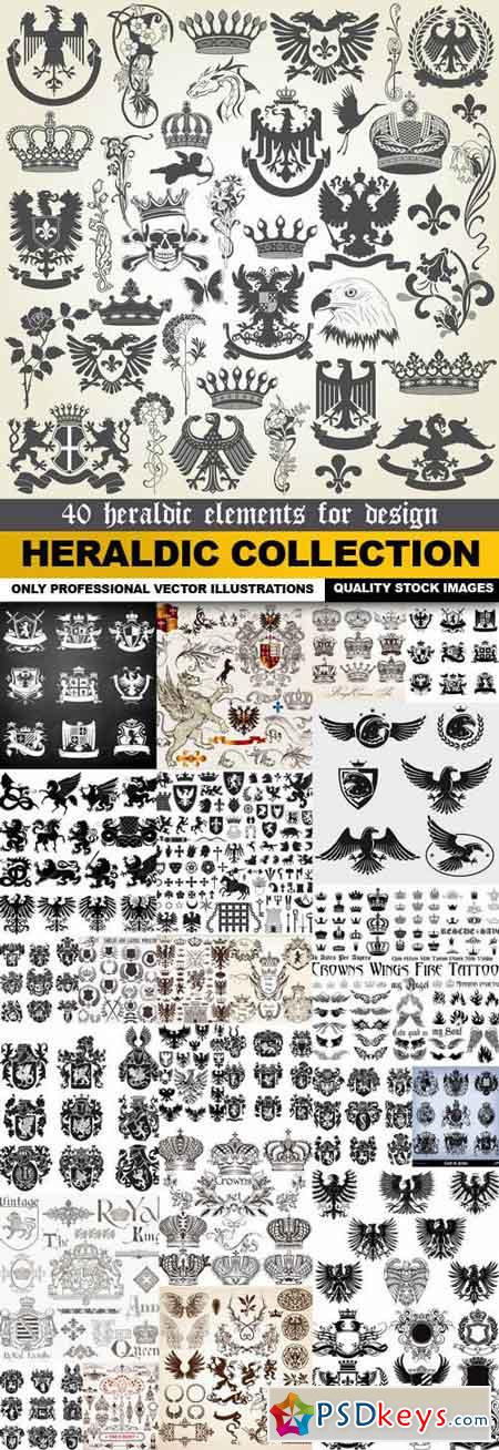 Heraldic Collection - 25 Vector