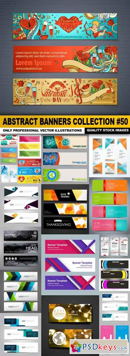 Abstract Banners Collection #50 - 20 Vectors