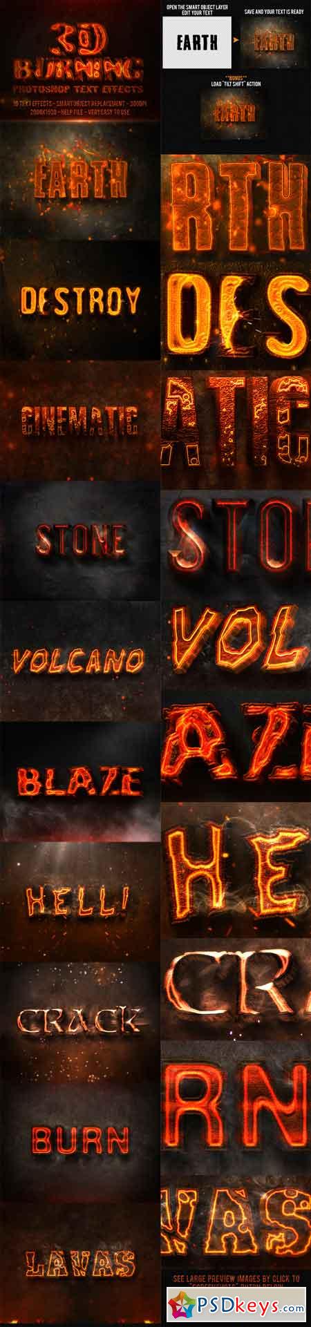 3D Burning Text Effects 16391302