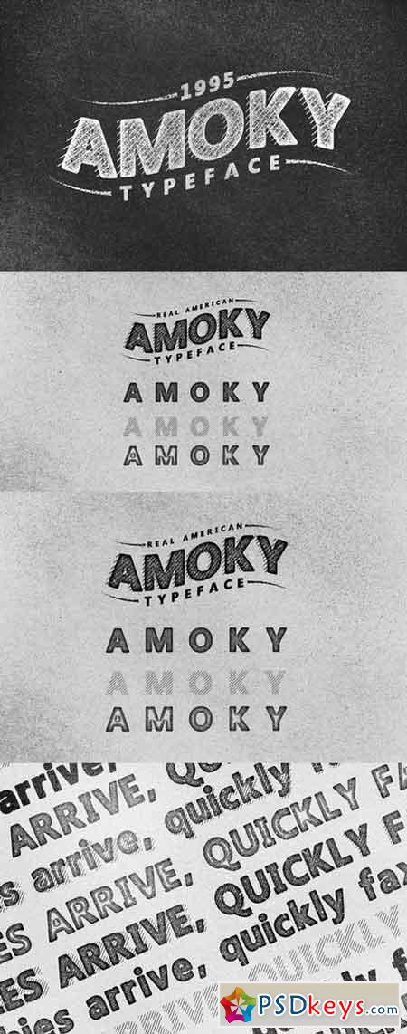 Amoky Typeface 701180
