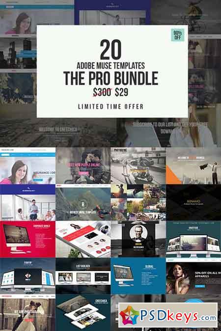 The Pro Adobe Muse Bundle 640771