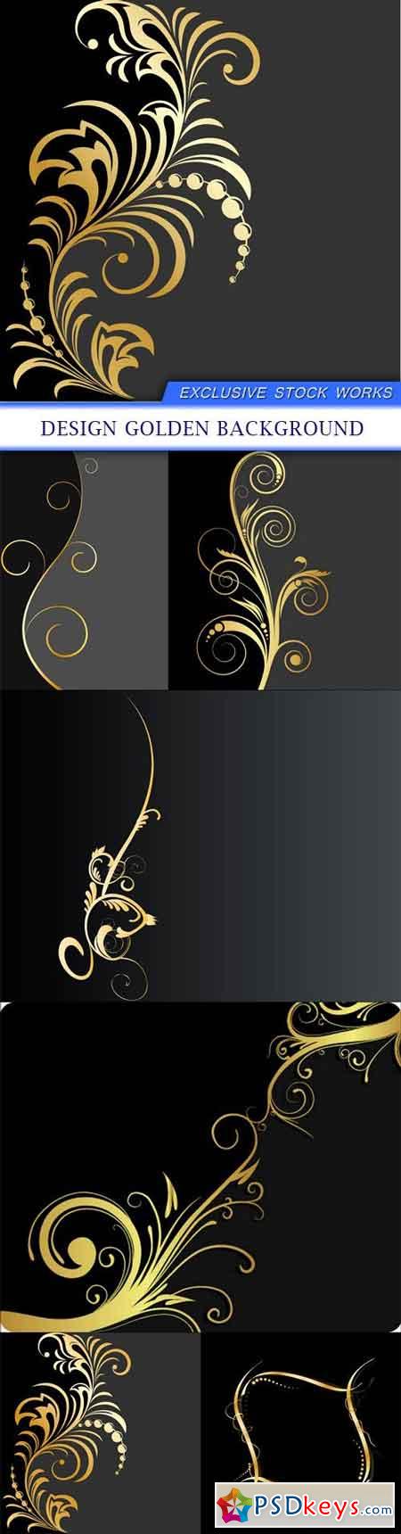 Design golden background 6X EPS