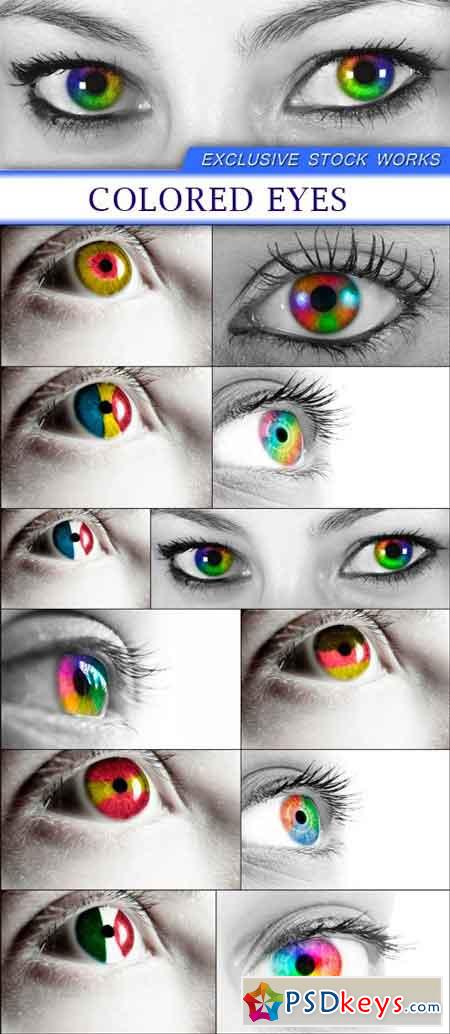 Colored eyes 12X JPEG