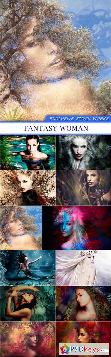 Fantasy woman 12X JPEG