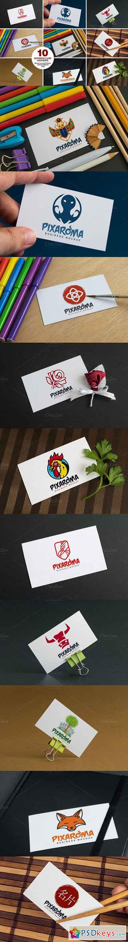 10 Business Card Mock-ups Vol.1 716967