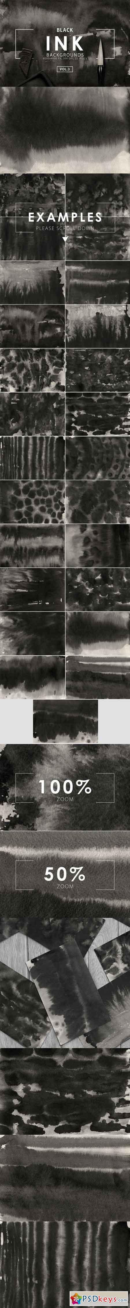 Black Ink Backgrounds Vol. 3 686653