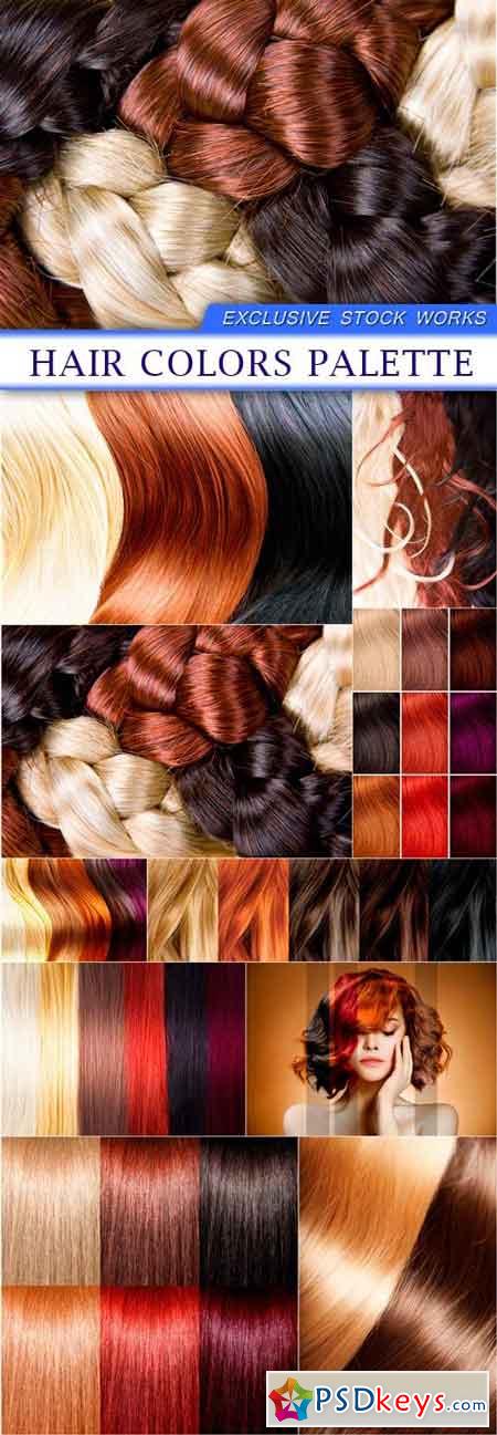 Hair Colors Palette 10X JPEG