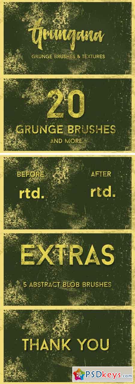 Grungana Brush Pack w EXTRAS 705975
