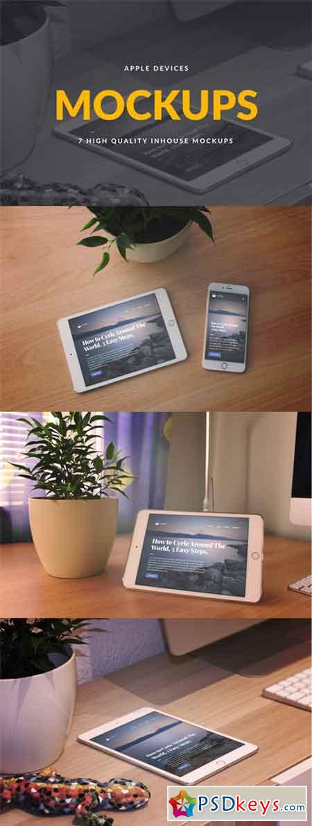 Apple Devices PSD Mockups 706405