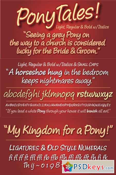 Pony Tale Font Family $252