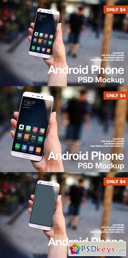 Android Phone Xiaomi Mi5 Mockup 689268