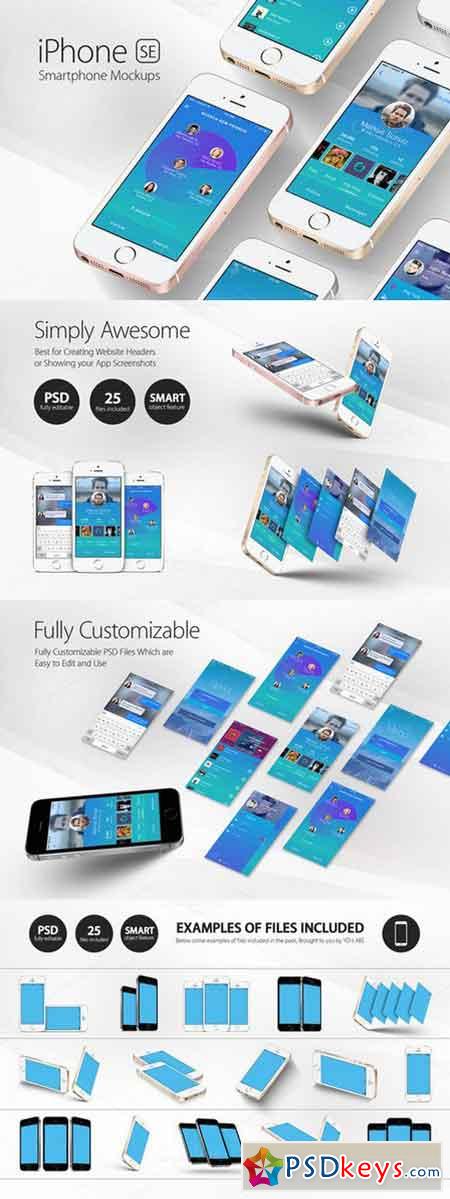 iPhone SE Mockups 723815