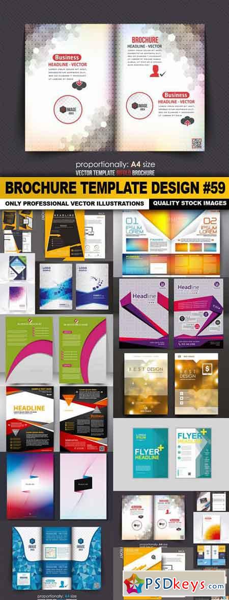 Brochure Template Design #59 - 20 Vector