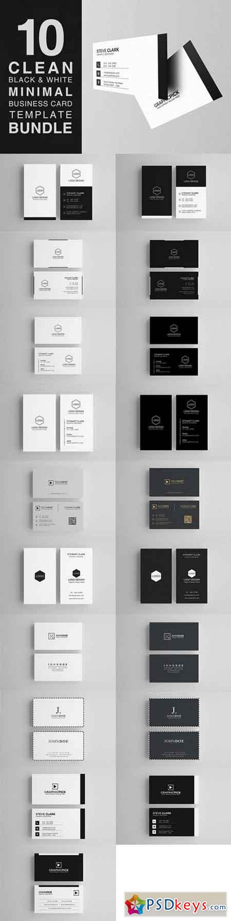 10 Clean Minimal Business Cards 720418