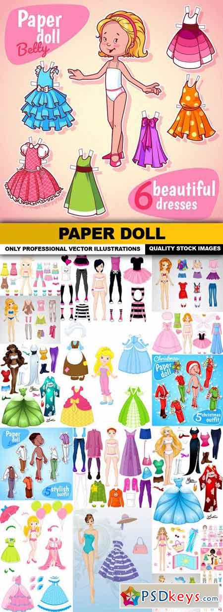 Paper Doll - 20 Vector