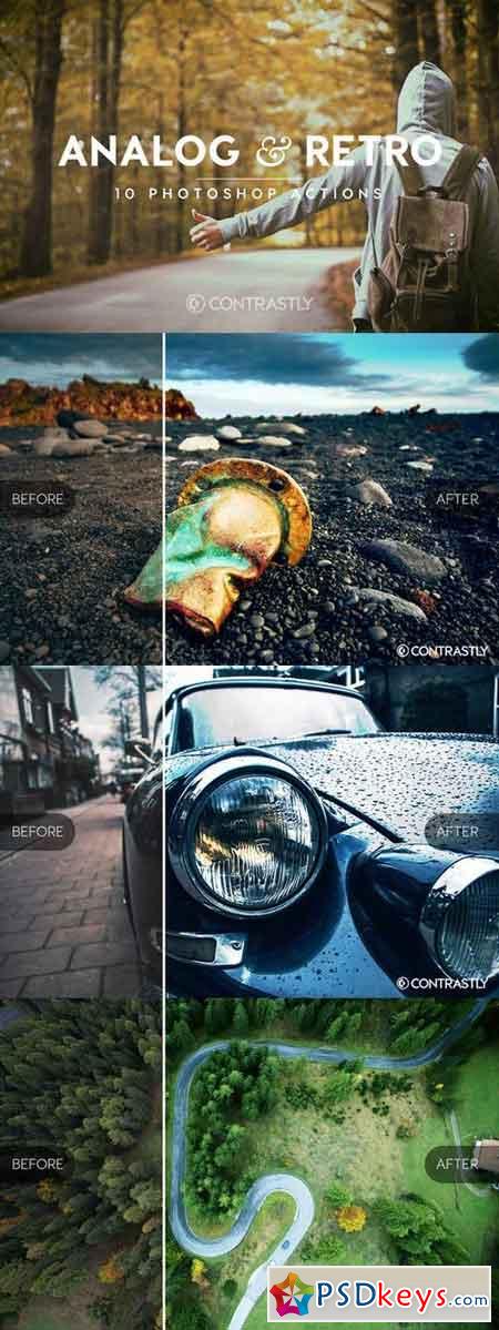 Analog & Retro Photoshop Actions 664814