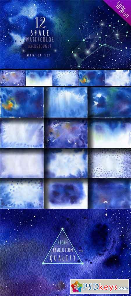 Watercolor Space Backgrounds 452443