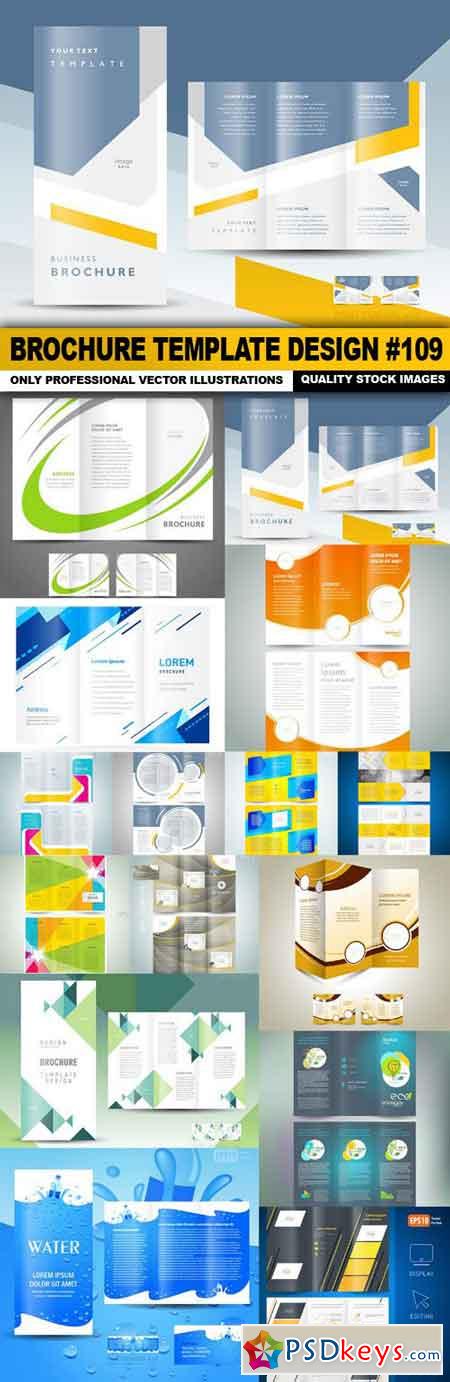 Brochure Template Design #109 - 15 Vector