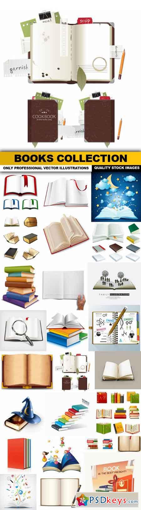 Books Collection - 25 Vector
