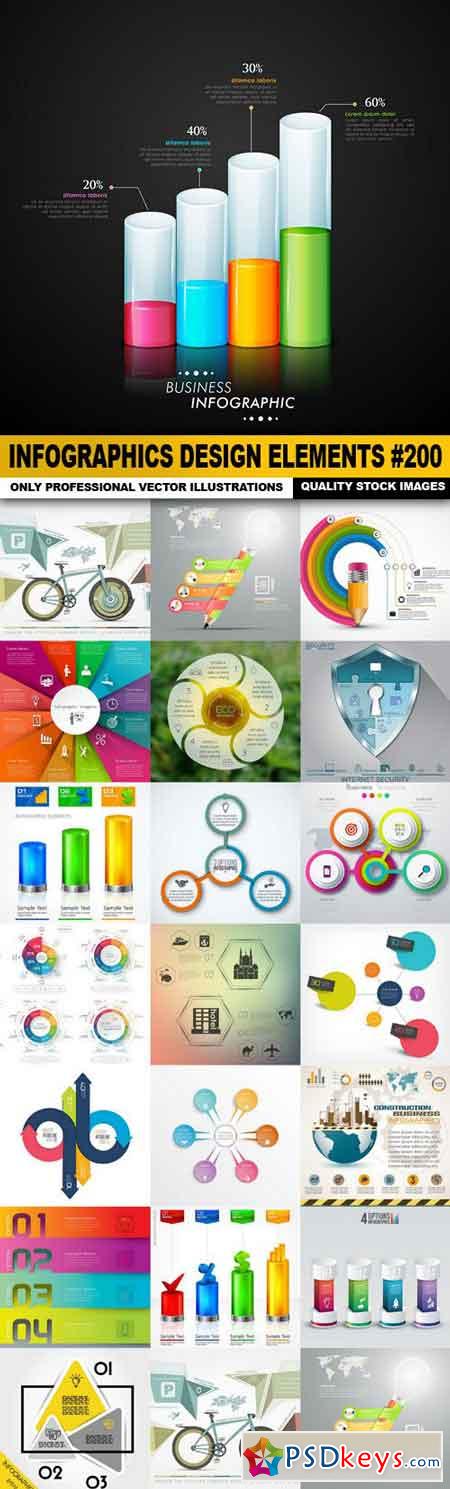 Infographics Design Elements #200 - 20 Vector