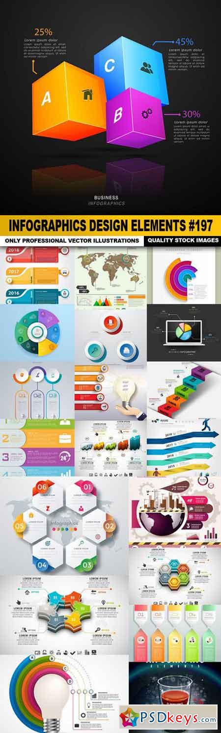 Infographics Design Elements #197 - 20 Vector