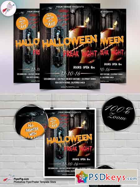 Halloween Party Flyer Template 4 707674