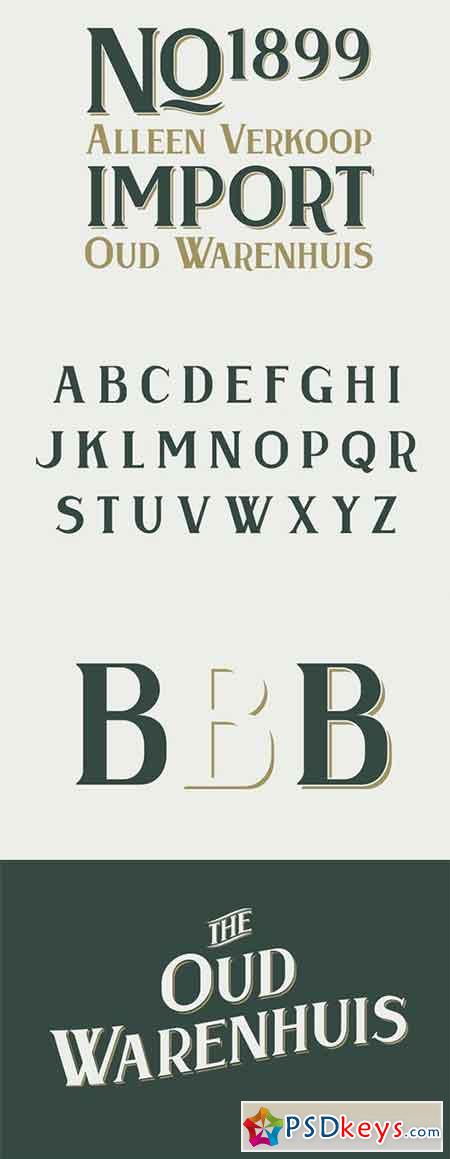 Oud Warenhuis Typeface 11550