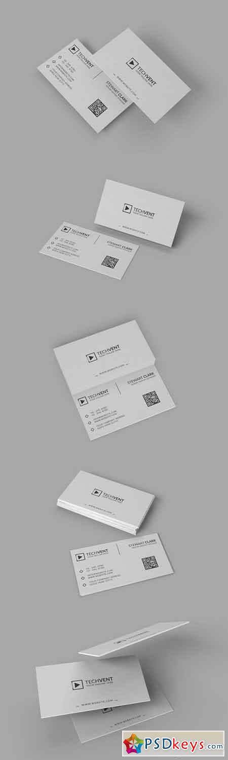 Gray Minimal Business Card 646292