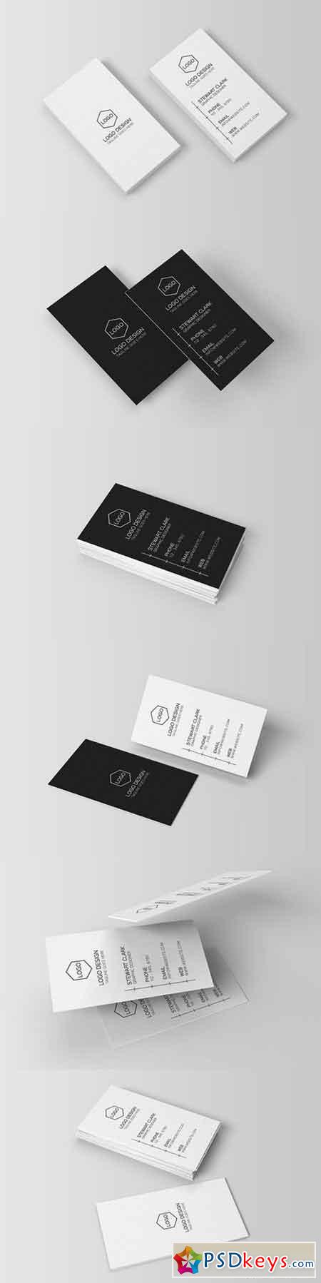 Clean Minimal Business Card Template 393498
