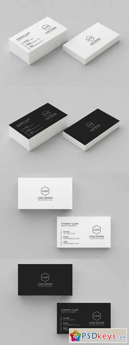 Clean Minimal Business Card Template 394388