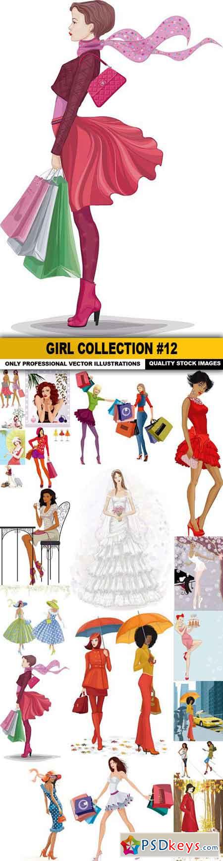 Girl Collection #12 - 20 Vector