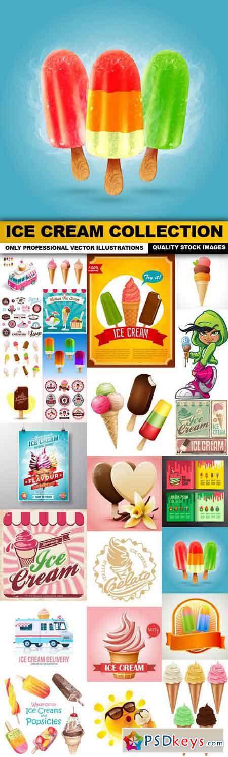 Ice Cream Collection - 25 Vector