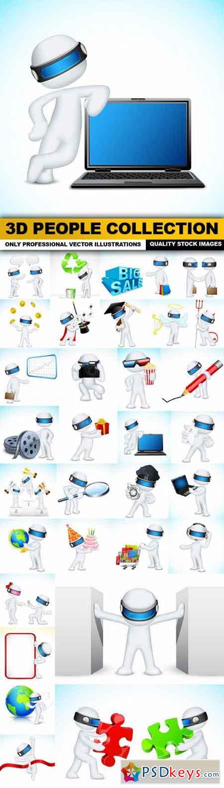 3D People Collection - 30 Vector