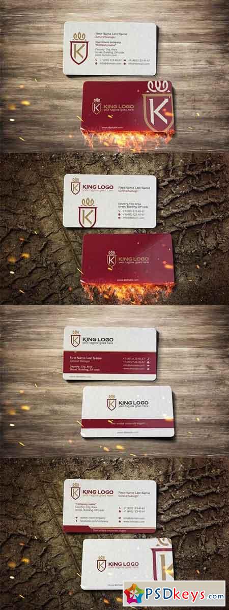 king business card 710701
