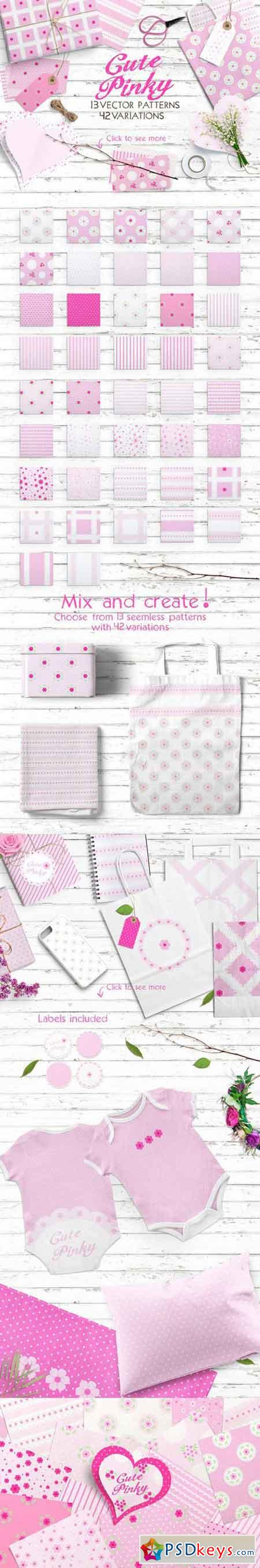 Cute Pinky Patterns Pack 735441
