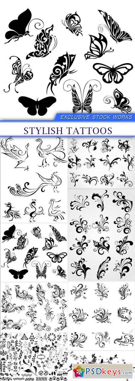 Stylish tattoos 8X EPS