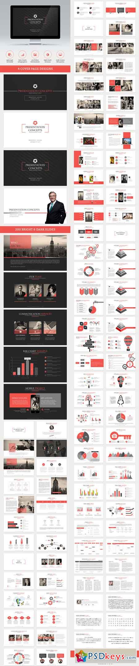 Axis Powerpoint Template 13225648