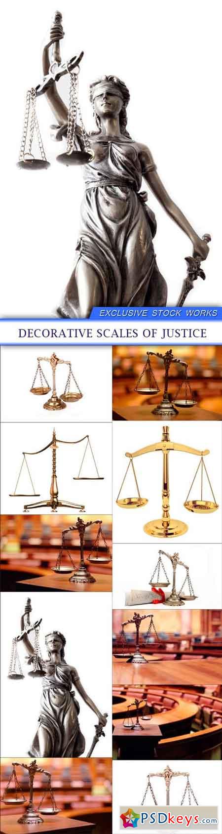Decorative Scales of Justice 11X JPEG