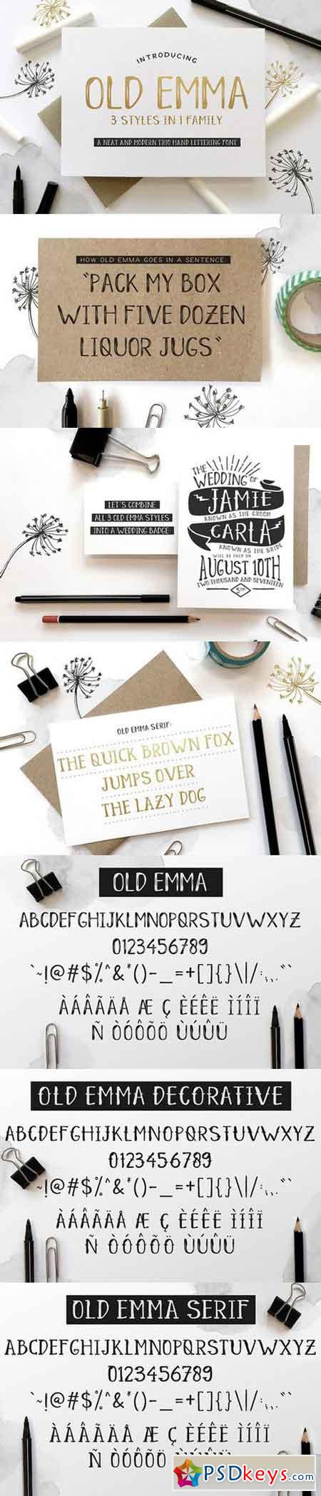 Old Emma Script Font 734749