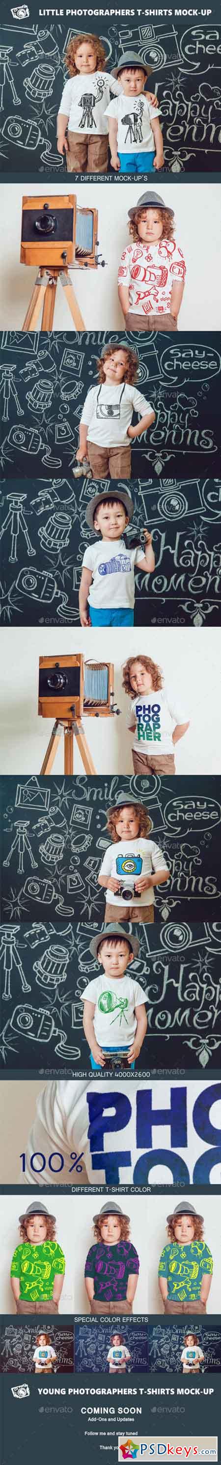 Little Photographers T-Shirt Mock-Up 16439713