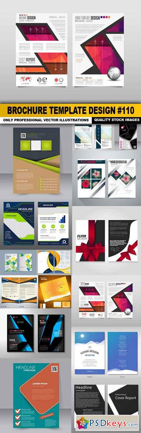 Brochure Template Design #110 - 15 Vector