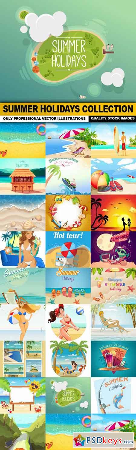 Summer Holidays Collection - 25 Vector