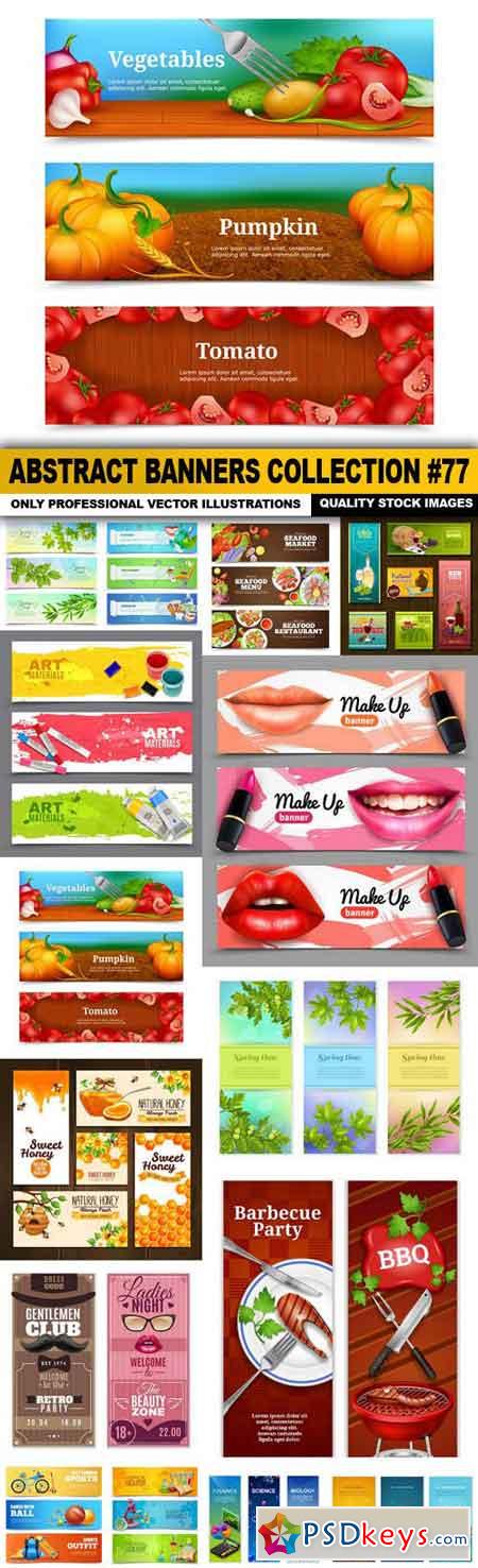 Abstract Banners Collection #77 - 15 Vectors