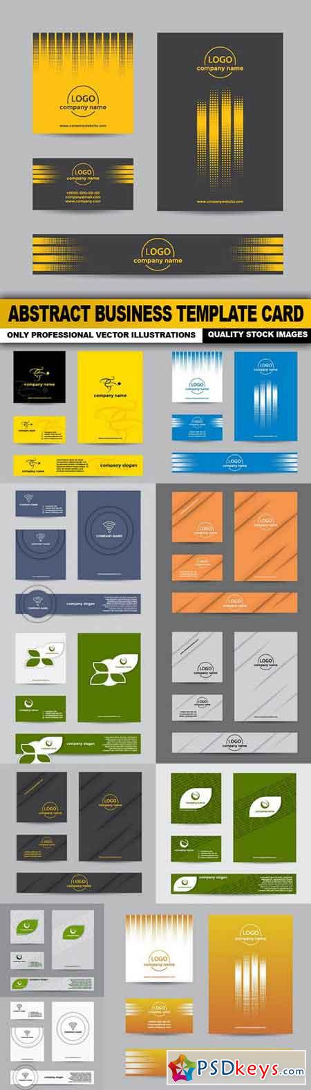 Abstract Business Template Card - 12 Vector