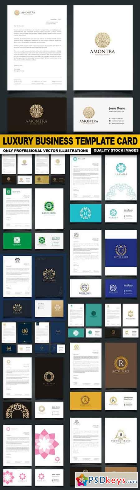 Luxury Business Template Card - 14 Vector